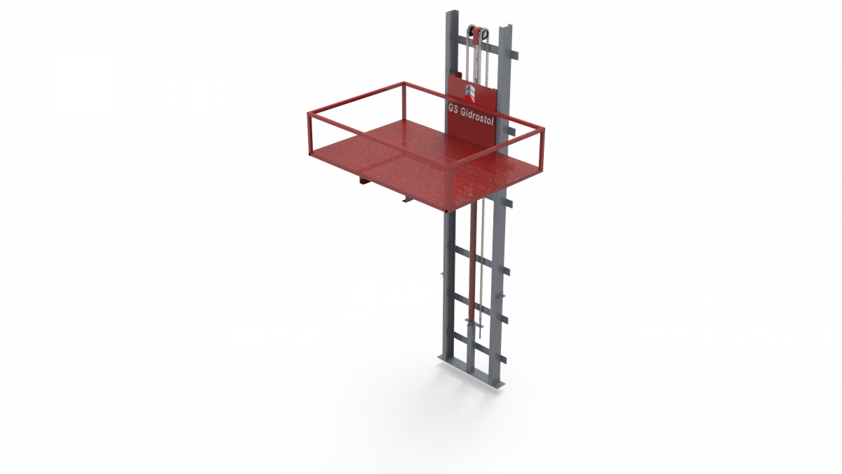 Мачтовый ножничный подъемник